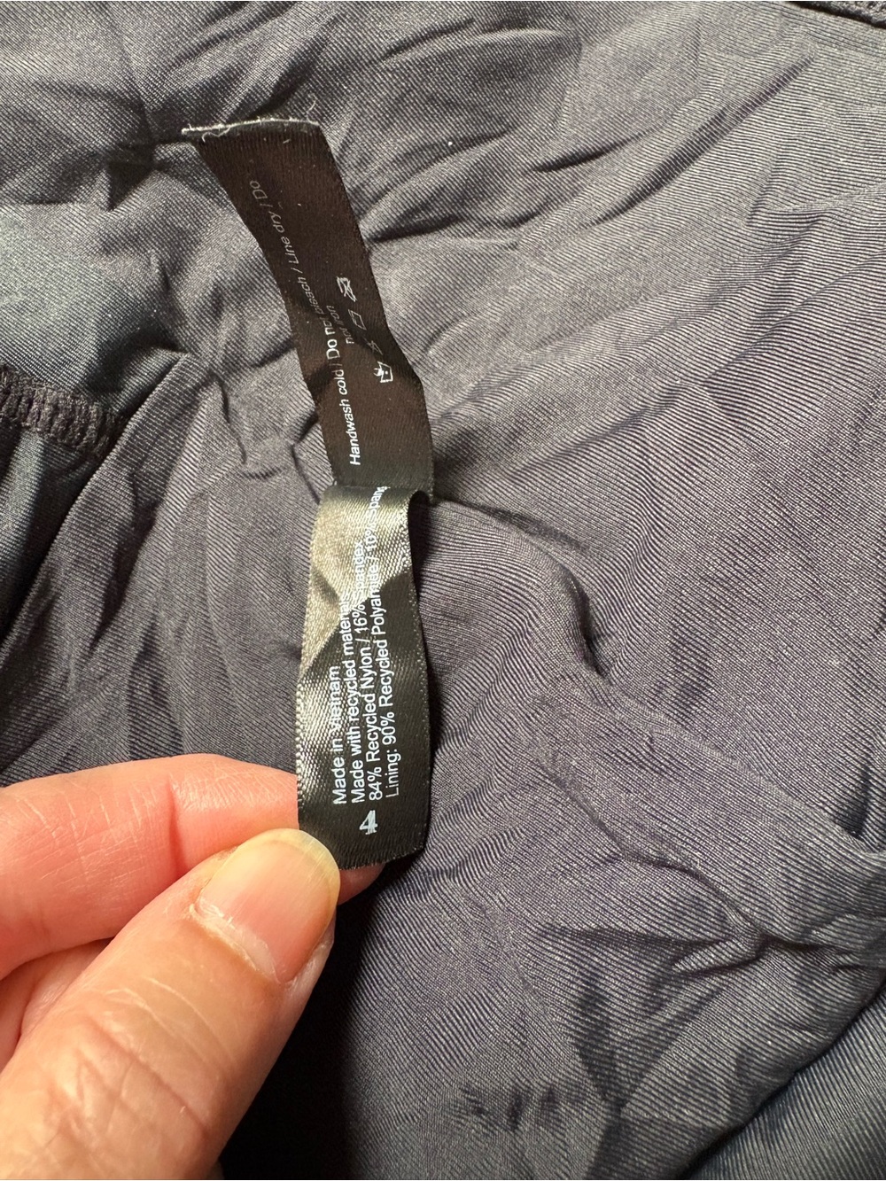 Summersalt Black Twist-Front One-Piece Swimsuit Size 4 - Picture 8 of 11